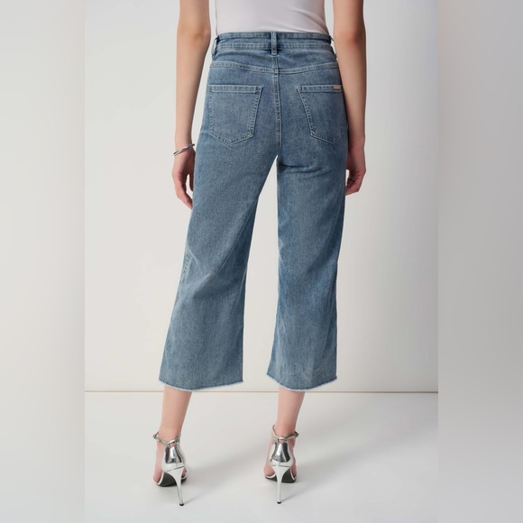 Joseph Ribkoff Culotte Jeans/Denim  With Embellished Front Seam 241903S25 - Picture 7 of 10